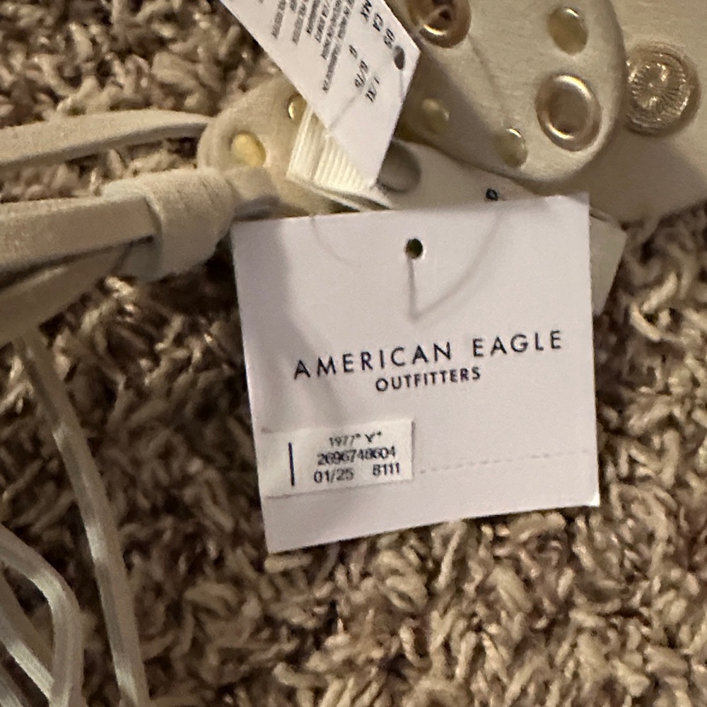 American Eagle Outfitters Cream Belt - Picture 2 of 4